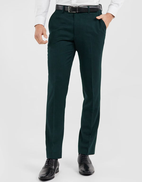 Men's Green Formal  Premium Pant  Suiting Stuff Export Quality